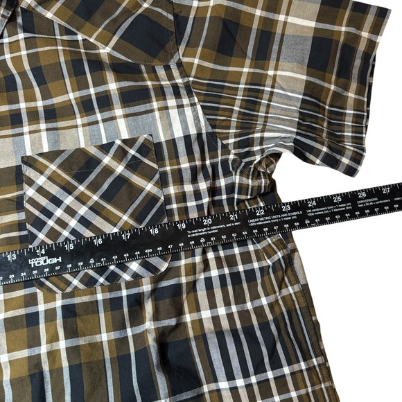 Patagonia Button Up Shirt Men's XL Plaid Organic Cotton Short Sleeve - Picture 5 of 6